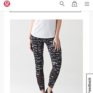 Lululemon Inspire Tight II (Mesh) Full-On Luxtreme